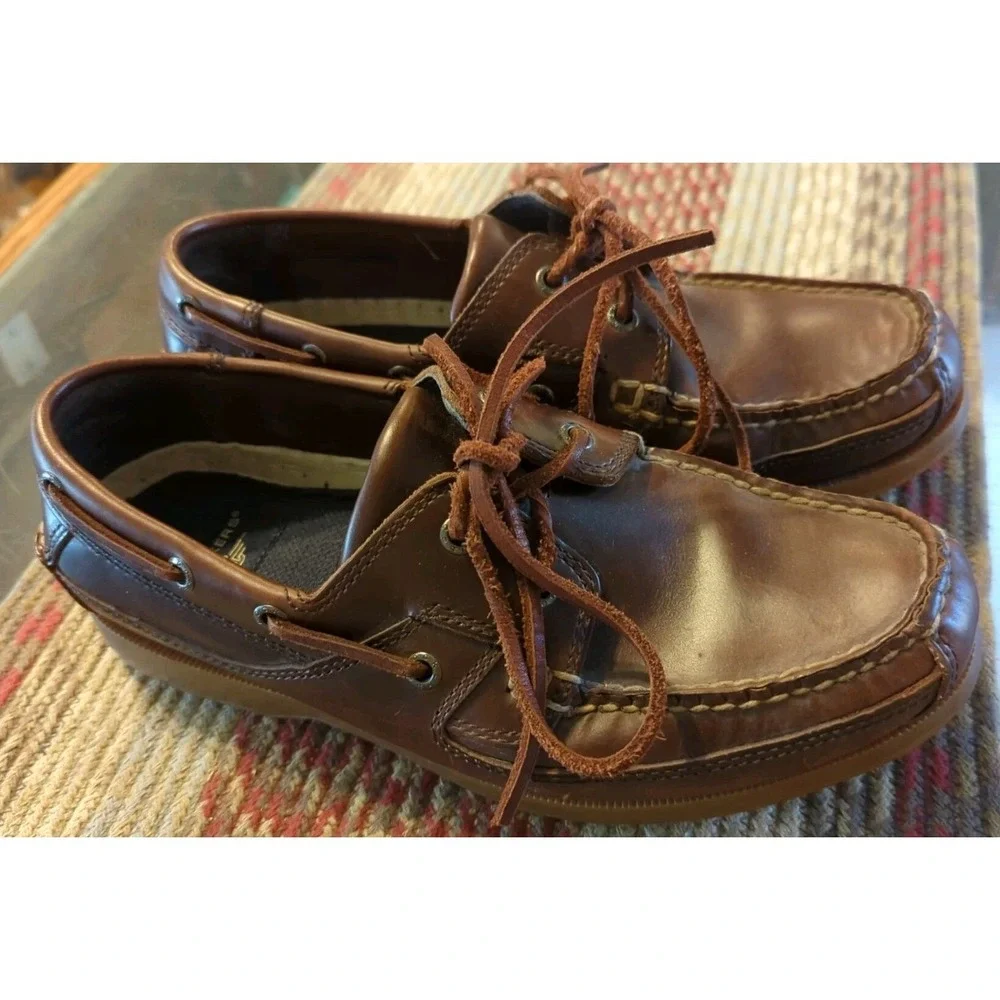 Vintage‎ Dockers Men's Brown Color Size 8 M Boat Loafers Moccasin